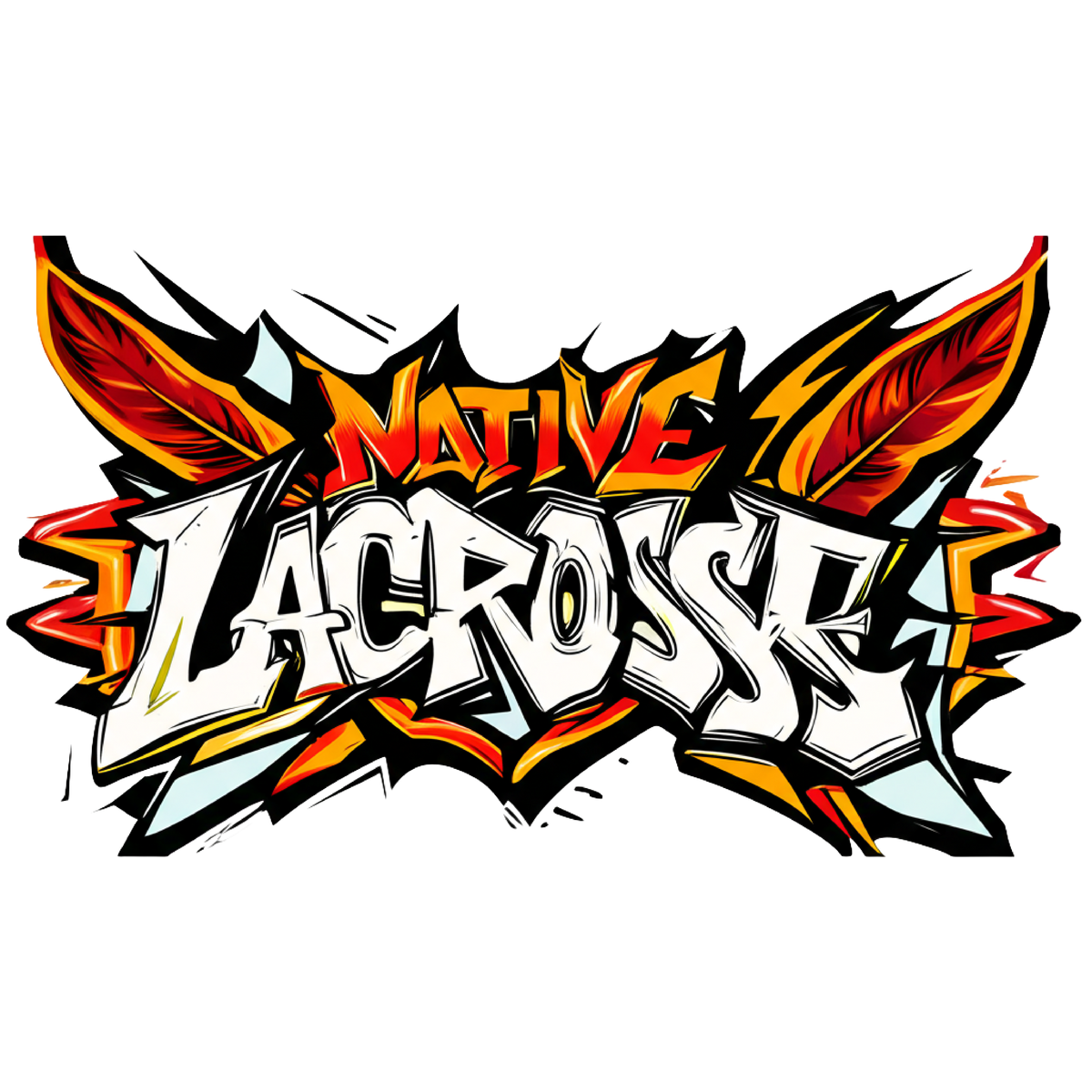 Native Lacrosse – 6" UV DTF Logo Decal